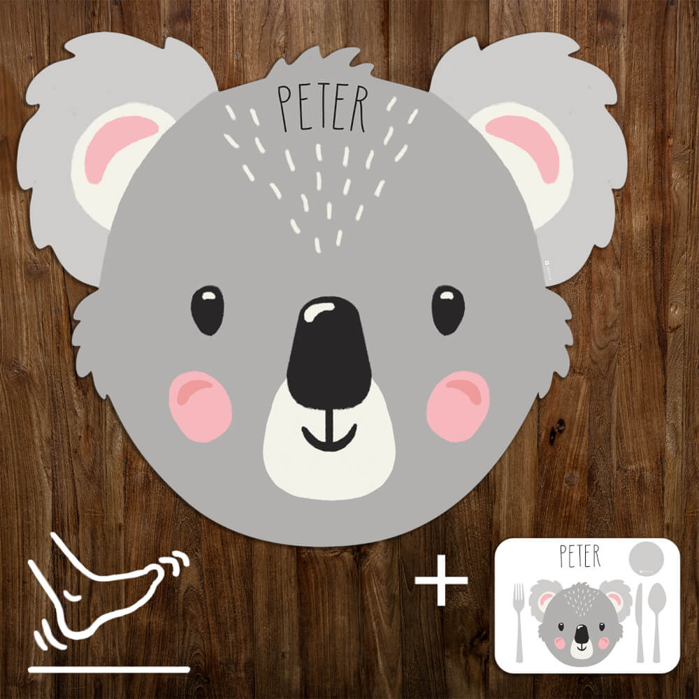 Børnegulvtæppe – koala