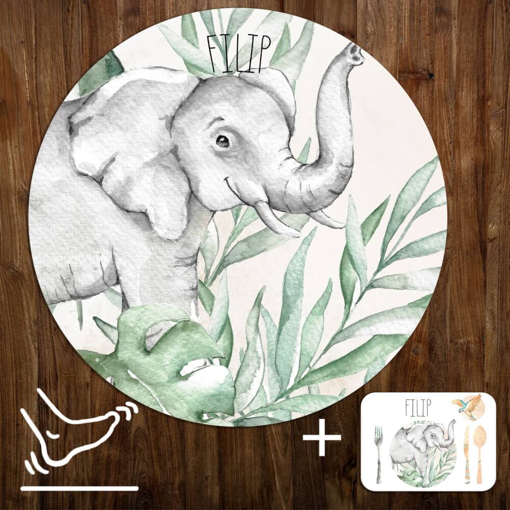 Gulvtæppe – elefant SAFARI