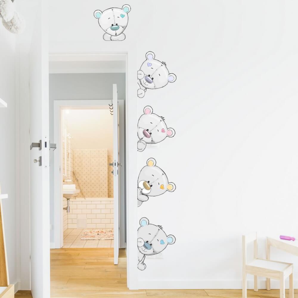 Stickers til omkring døren – plysbjørn